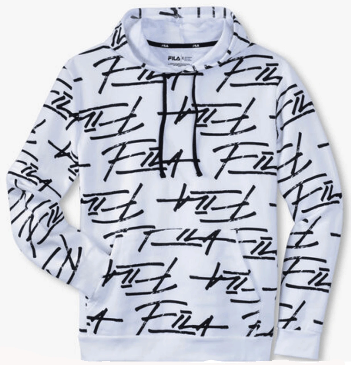 Fila All Over Graffiti Logo Print Hoodie 2 Colors 2X, 2XT, 3X, 3XT, 4XT, 5XT 4 Fila All Over Graffiti Logo Print Hoodie 2 Colors 2X, 2XT, 3X, 3XT, 4XT, 5XT - Image 2