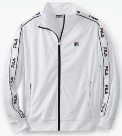 Fila Taped Logo White Track Jacket 2X, 2XT, 3X, 3XT