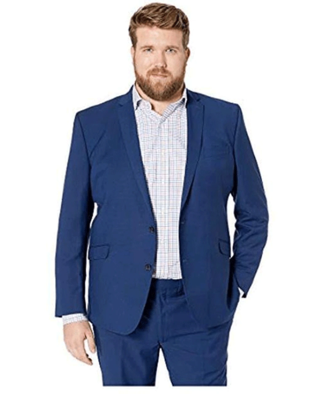 Kenneth Cole Reaction Modern Blue 2-Piece Suit, 44L Jacket; 37"Waist X32" Inseam Pants 5 Kenneth Cole Reaction Modern Blue 2-Piece Suit, 44L Jacket; 37"Waist X32" Inseam Pants - Image 3