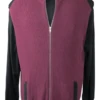 King Size Full-Zip Vest 2 Colors 4X, 5X -Fanatics Comlumbia Shop KSFZVestBurgundy 83968.1697652357