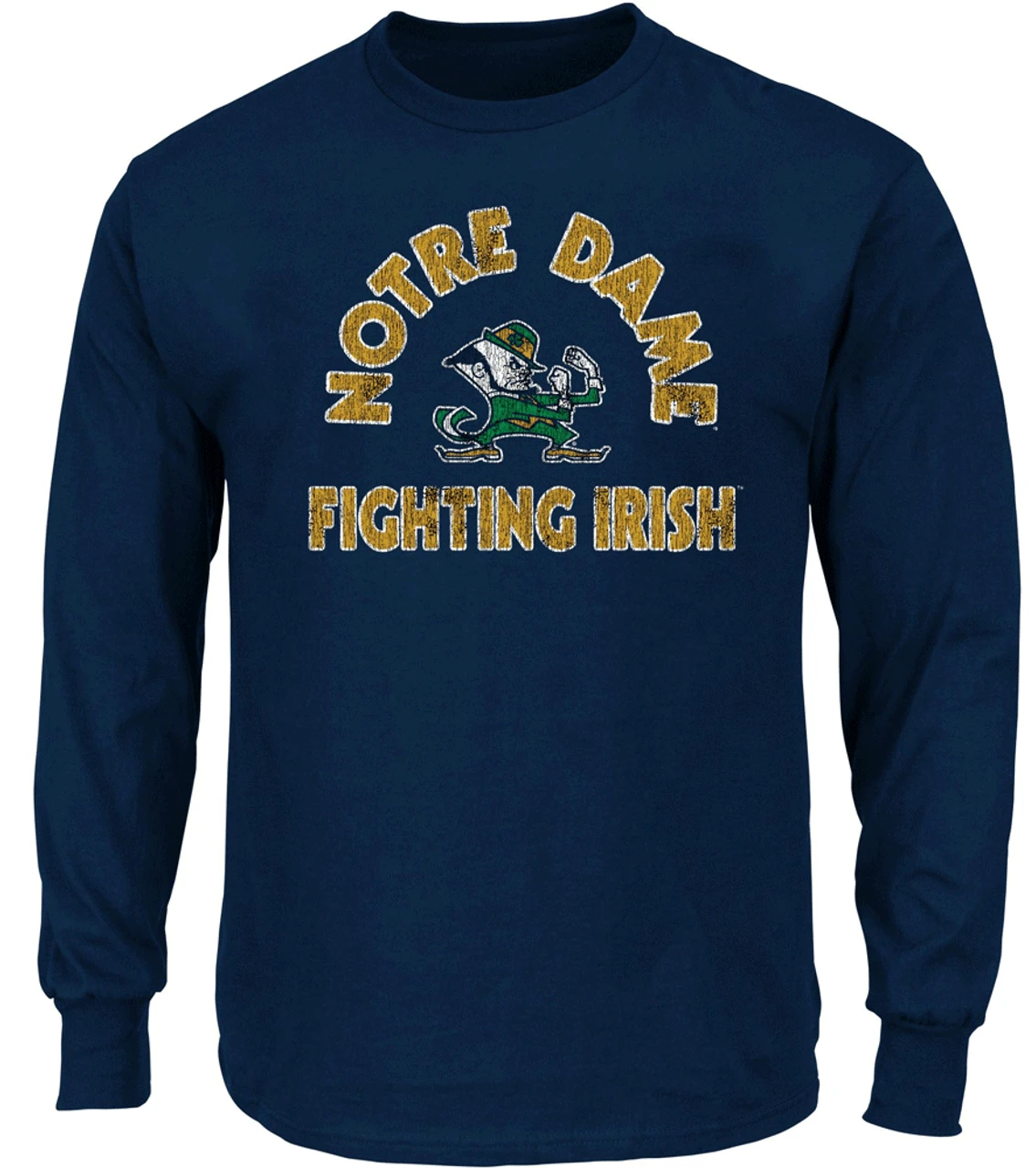 Fanatics Notre Dame Long Sleeve Navy Tee 3XT, 4XT 3 Fanatics Notre Dame Long Sleeve Navy Tee 3XT, 4XT