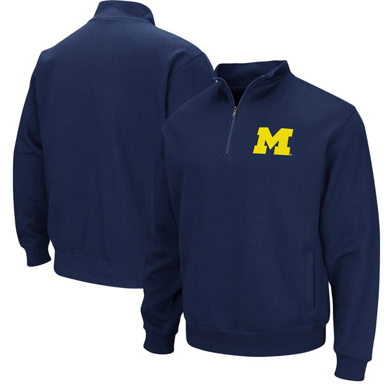 Colosseum U Of Michigan Wolverines Navy 1/4 Zip Fleece 2XT, 3X, 3XT 3 Colosseum U Of Michigan Wolverines Navy 1/4 Zip Fleece 2XT, 3X, 3XT