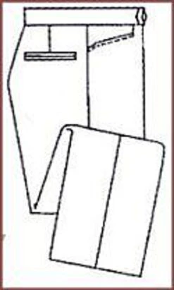 Ascott Browne Gabardine Twill Brown Beltless Pants 46, 48, 52, 58, 62 7 Ascott Browne Gabardine Twill Brown Beltless Pants 46, 48, 52, 58, 62 -Fanatics Comlumbia Shop ascotbrowndrawing 40511.1567613227