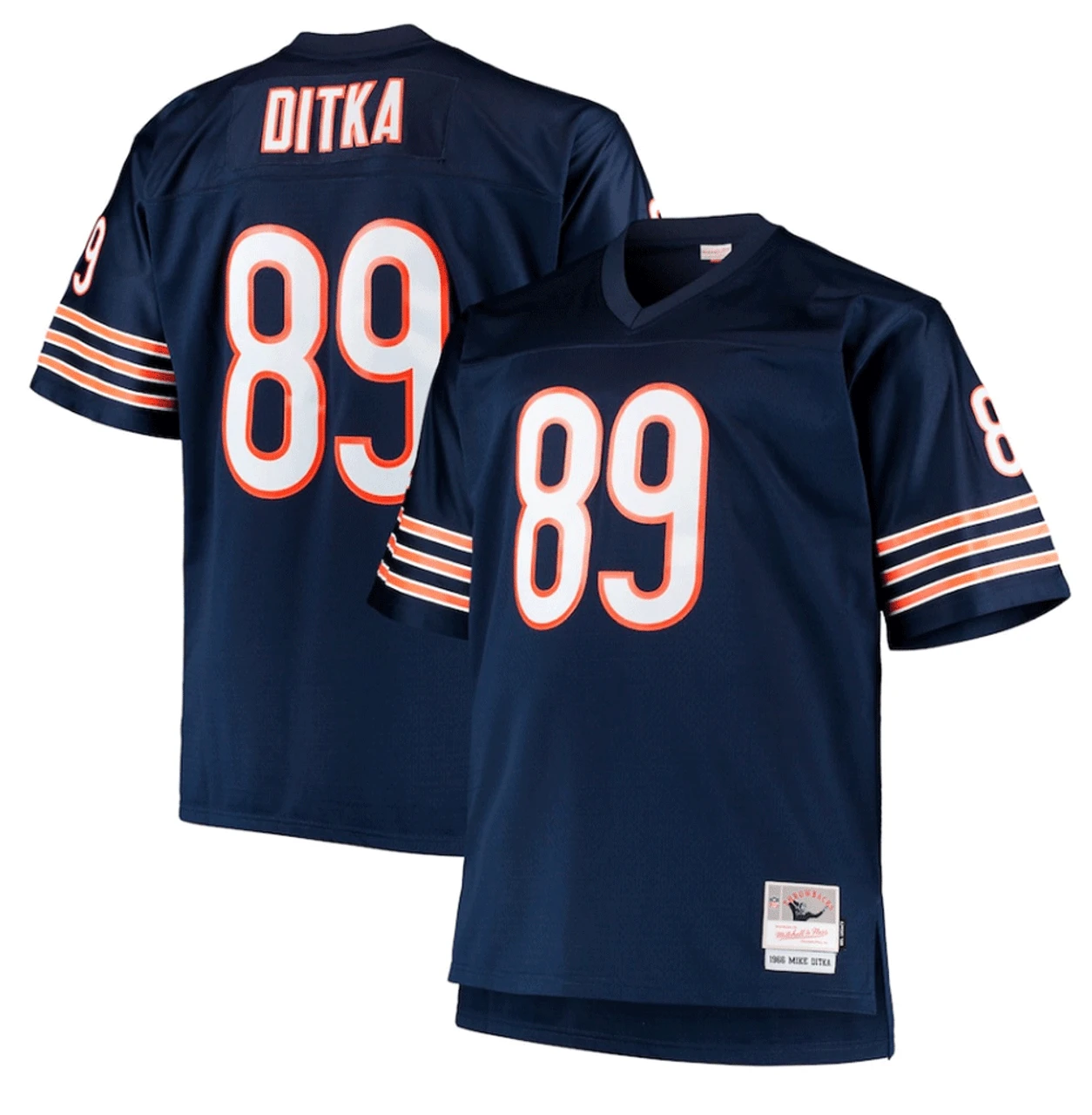 Mitchell & Ness Mike Ditka Chicago Bears 1966 Retired Player Replica Navy Jersey XLT 4 Mitchell & Ness Mike Ditka Chicago Bears 1966 Retired Player Replica Navy Jersey XLT - Image 2