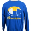 Champion Royal Blue Crew Sweatshirt With Yellow Logo 2X, 3X 2 Champion Royal Blue Crew Sweatshirt With Yellow Logo 2X, 3X -Fanatics Comlumbia Shop chmpcrewblyell 37085.1689191922