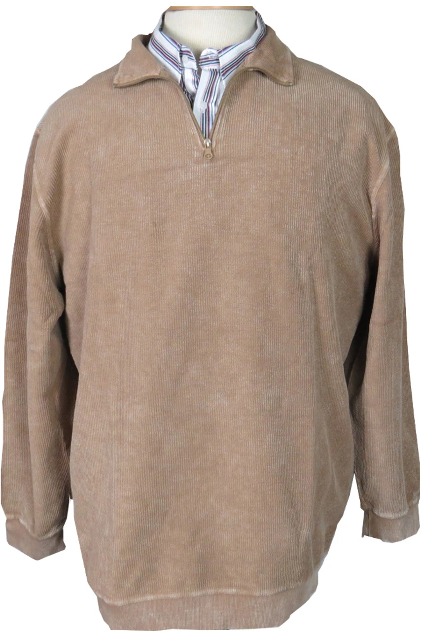 F/X Fusion 1/4 Zip Sandwashed Corded Sweater 5 Colors LT, XLT, 2X, 2XT, 3X, 3XT, 4X, 4XT, 5X 2 F/X Fusion 1/4 Zip Sandwashed Corded Sweater 5 Colors LT, XLT, 2X, 2XT, 3X, 3XT, 4X, 4XT, 5X