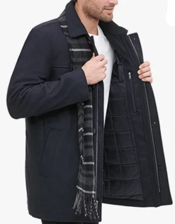 Dockers Dark Navy Wool Blend Coat With Scarf 3XT -Fanatics Comlumbia Shop dockersnavyside 10299.1676575570
