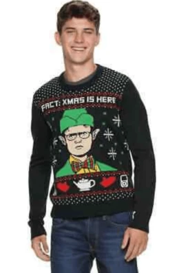 The Office Dwight Schrute Ugly Christmas Sweater XL