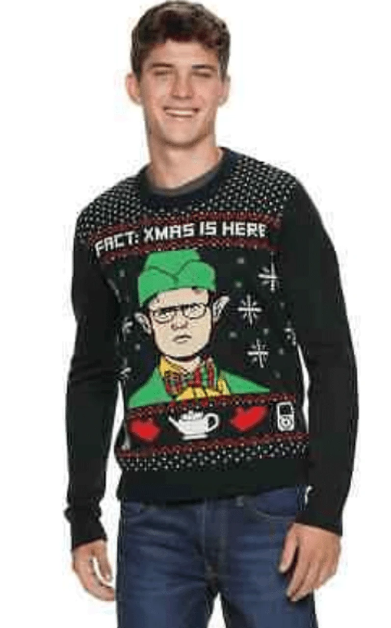 The Office Dwight Schrute Ugly Christmas Sweater XL 3 The Office Dwight Schrute Ugly Christmas Sweater XL