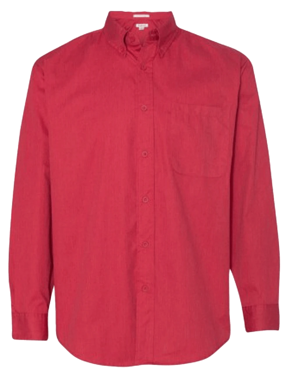 Featherlite Long Sleeve Heather Red Stain Resistant Twill Shirt 4X, 6X 3 Featherlite Long Sleeve Heather Red Stain Resistant Twill Shirt 4X, 6X