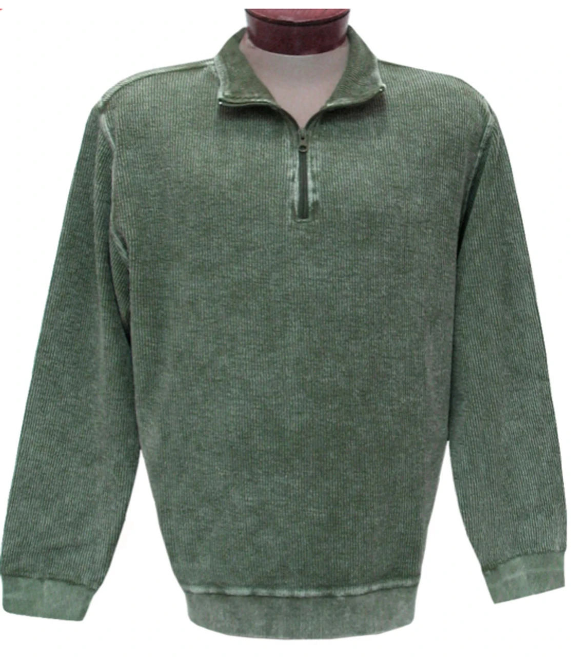 F/X Fusion 1/4 Zip Sandwashed Corded Sweater 5 Colors LT, XLT, 2X, 2XT, 3X, 3XT, 4X, 4XT, 5X 4 F/X Fusion 1/4 Zip Sandwashed Corded Sweater 5 Colors LT, XLT, 2X, 2XT, 3X, 3XT, 4X, 4XT, 5X - Image 3