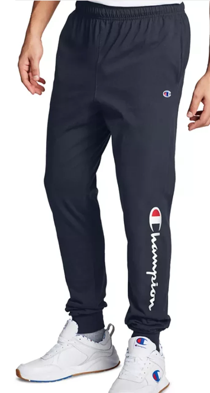 Champion Lightweight Jersey Knit Script Joggers 2 Colors LT, 2X, 4X 3 Champion Lightweight Jersey Knit Script Joggers 2 Colors LT, 2X, 4X