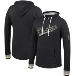 Mitchell & Ness Chicago White Sox Lightweight Pullover Heather Black Hoodie XLT, 2XT, 3XT