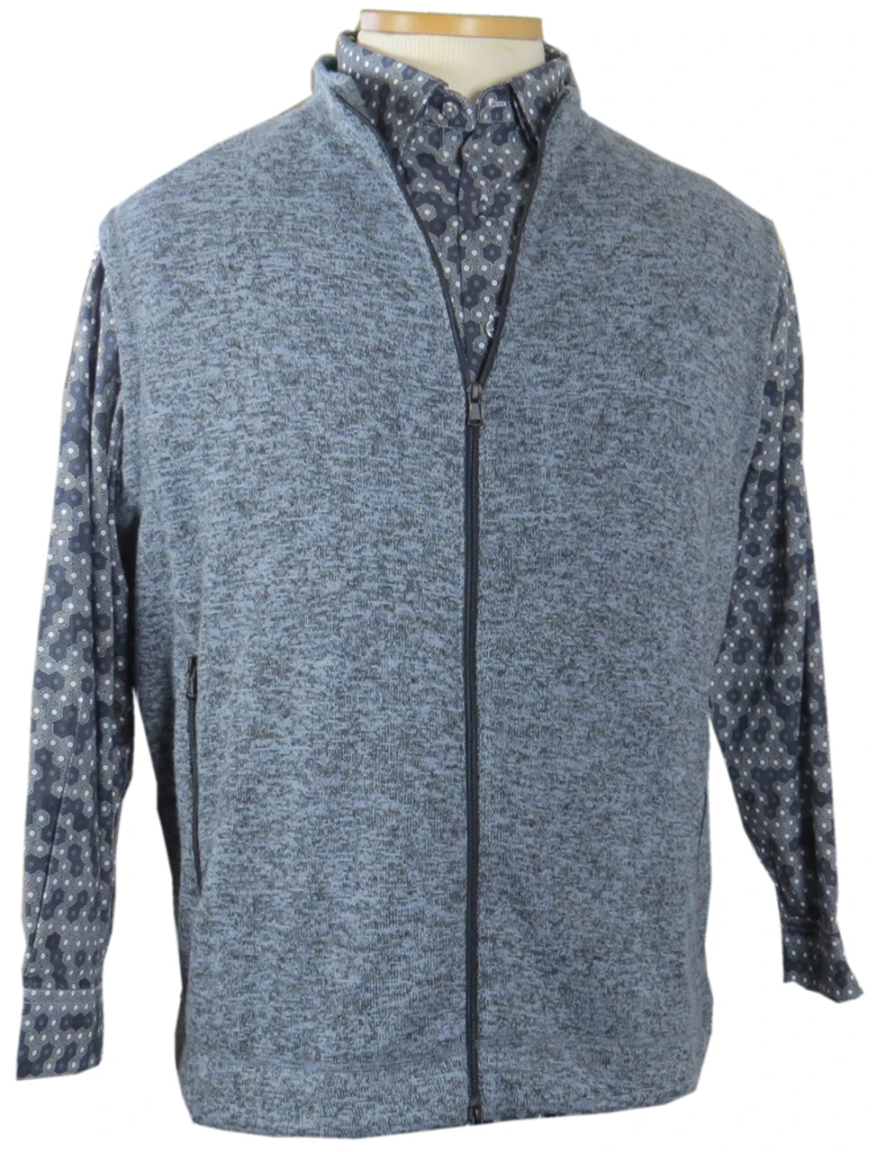 Premium Big & Tall Catalog Label Full Zip Fleece Sweater Vest LT, XLT, 2X, 2XT, 3X, 3XT 4 Premium Big & Tall Catalog Label Full Zip Fleece Sweater Vest LT, XLT, 2X, 2XT, 3X, 3XT - Image 2